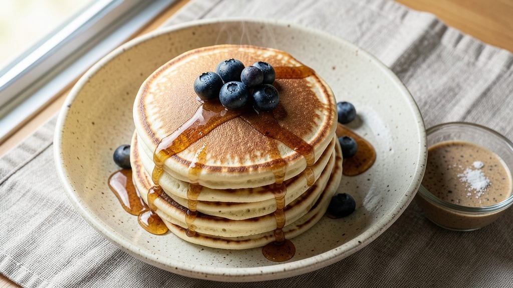 Bob's Red Mill Baking Flour Pancake Recipe: Fluffy Clouds With Golden Cornmeal Crunch