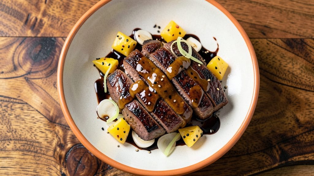 Chop Steak Hawaiian Recipe: Pineapple-Glazed Crispy Edges and Juicy Centers
