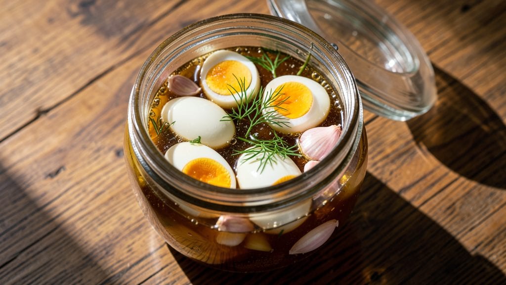 Classic Pickled Eggs Recipe: Vinegar-Infused Crunch for Snacking and Sandwiches