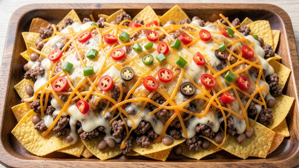 Denny's Nachos Recipe: Cheesy Loaded Tower With Crunchy Tortilla Layers