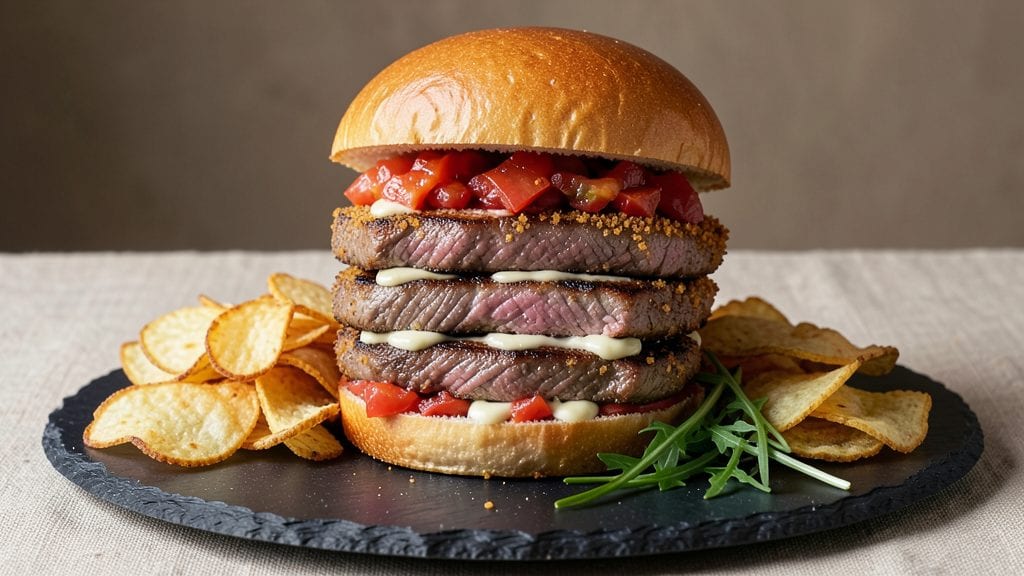 Gordon Ramsay's Steak Sandwich With Tomato Relish Recipe: Crispy Cornmeal Crust Meets Tangy Relish