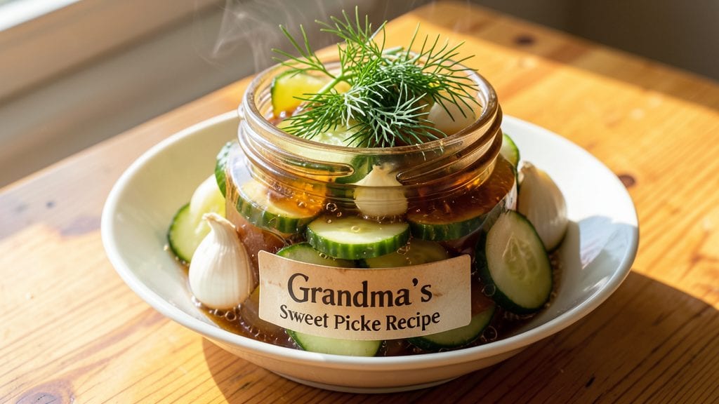 Grandma's Sweet Pickles Recipe: Vinegar-Kissed Crunch in 10 Minutes