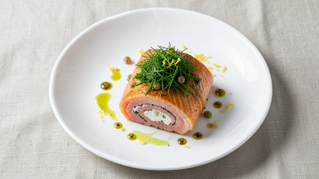 Salmon Log Recipe: Baked Bite-Sized Elegance With Cream Cheese Center