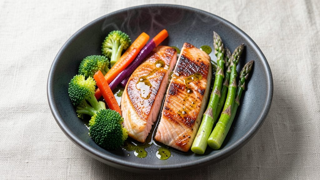 Salmon Veg Recipe: One-Pan Lemon-Garlic Harmony