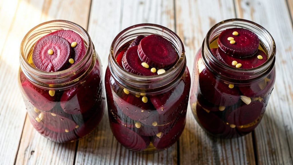 Sugar Free Pickled Beets Canning Recipe: Vinegar-Infused Crunch for Salads and Snacks
