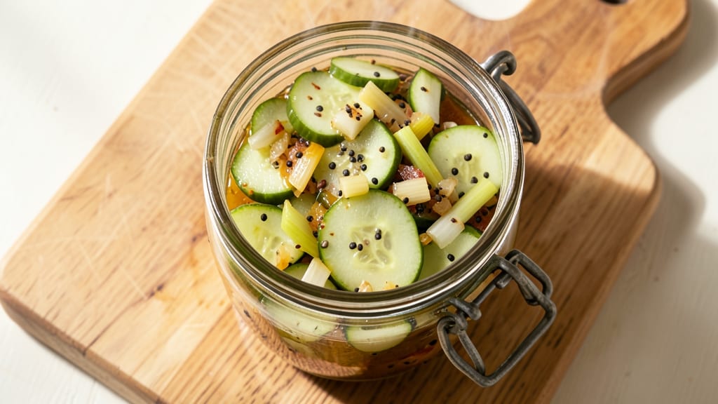 Sweet Pickle Relish Recipe for Canning Cucumbers: Vinegar-Bright Crunch in Glass Jars