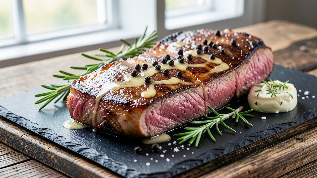 Whole Roasted New York Strip Loin Recipe: Reverse-Sear Secret for Hotel-Style Crust